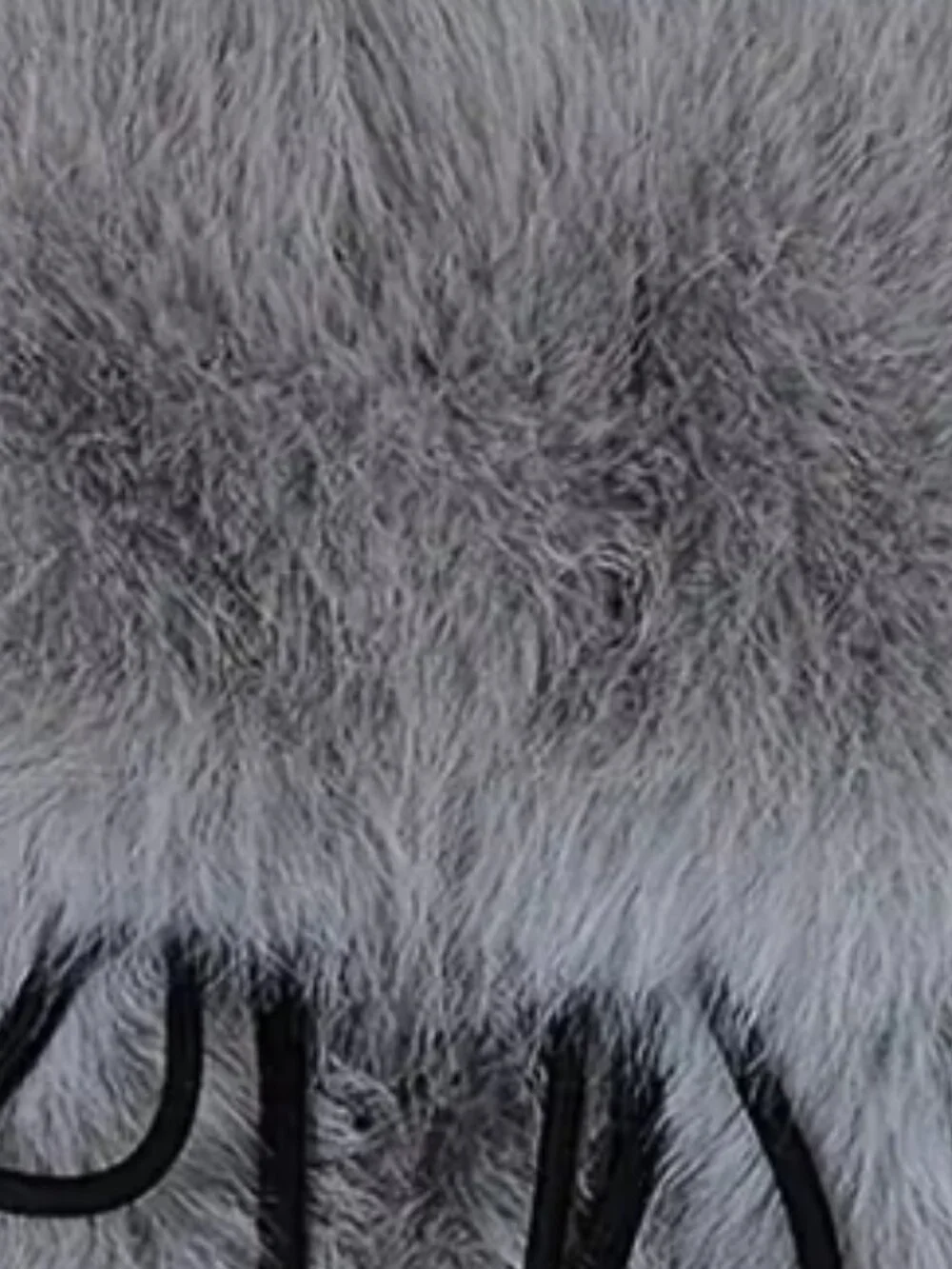 Soft Gray Faux Fur Backpack Plush Winter Drawstring Mini Backpack Cute Cozy Bag